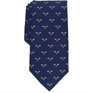 Club Room Dark Blue Tie with Gold Accents